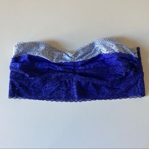 VS PINK LACE BANDEAU BRA